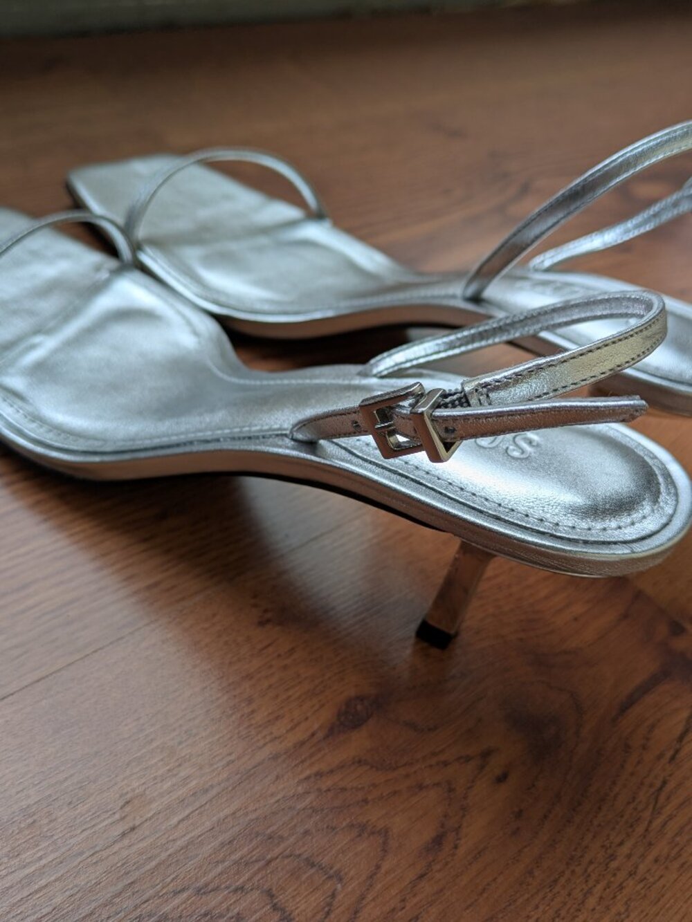 SCHUTZ Judith Metallic heeled Sandal